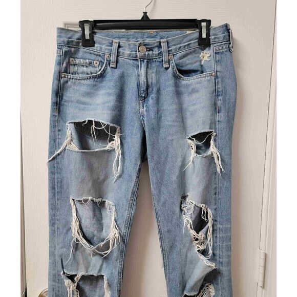 Rag & Bone The Dre Distressed Jeans 25 - Picture 4 of 10